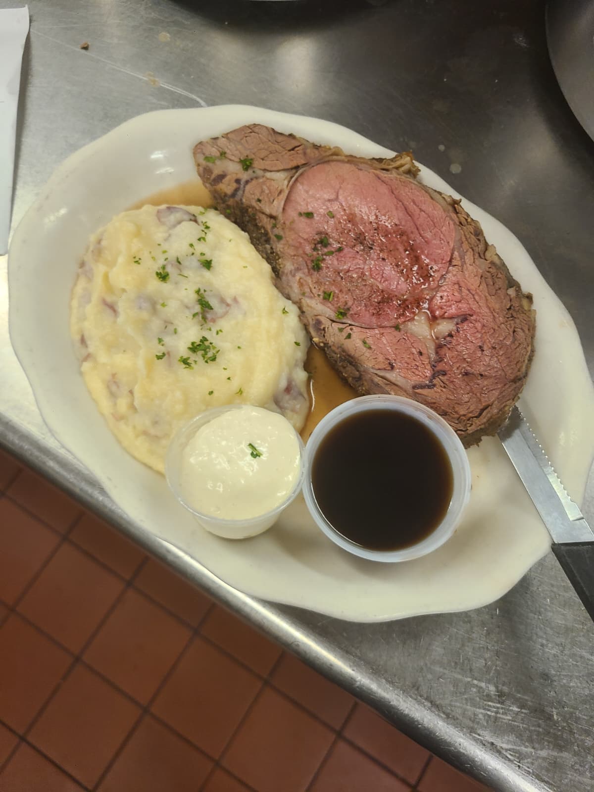Prime Rib Night Plate at The Chapter House
