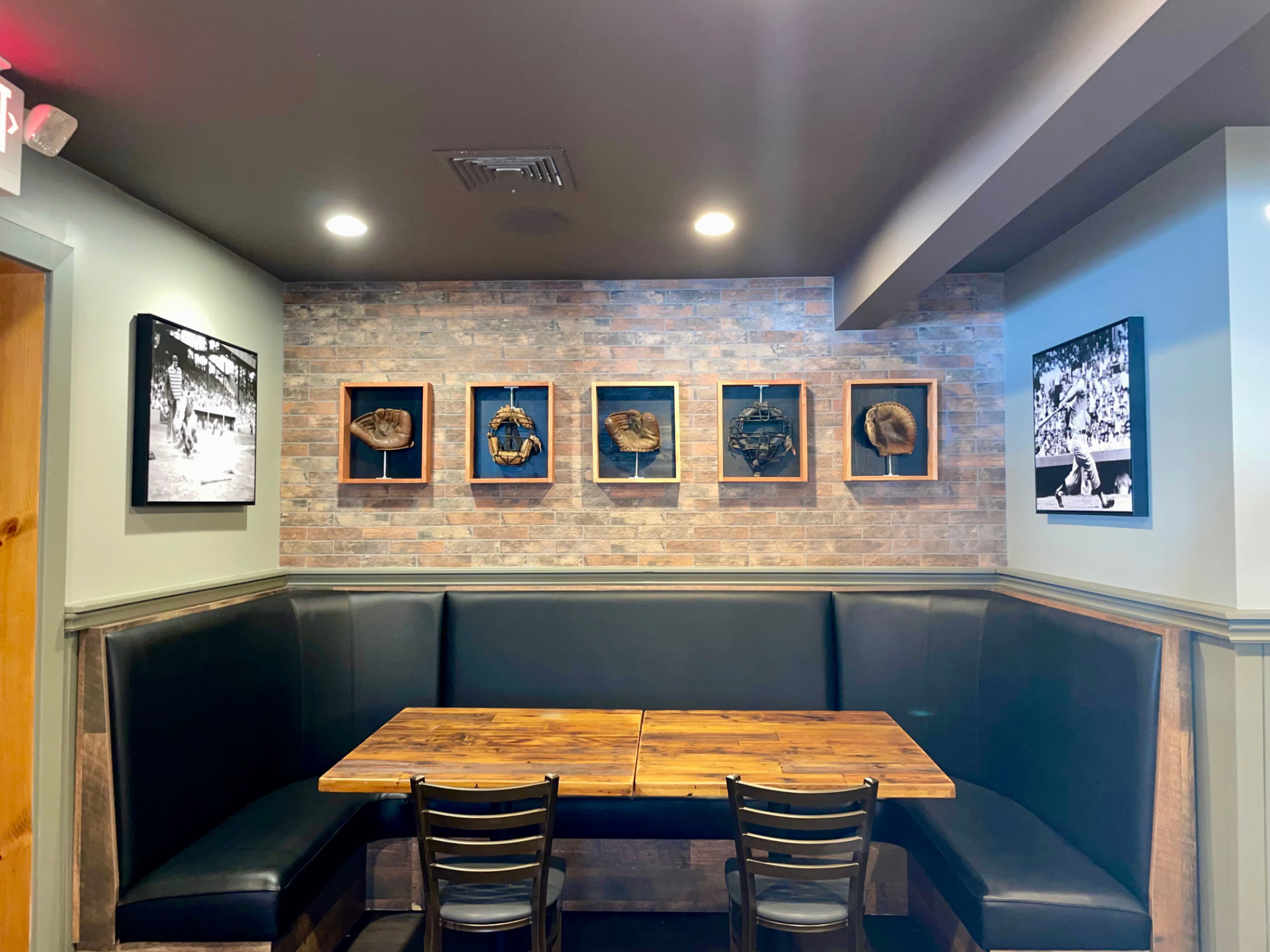 Private dining booth at The Chapter House